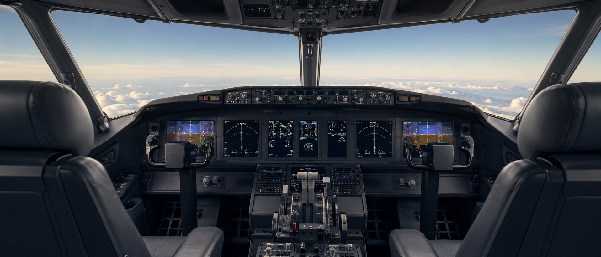 Boeing cockpit banner